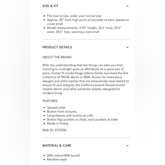 NEW ⭐️ PAIGE VIVIENNE RELAXED DENIM JACKET SIZE M - Picture 2 of 13